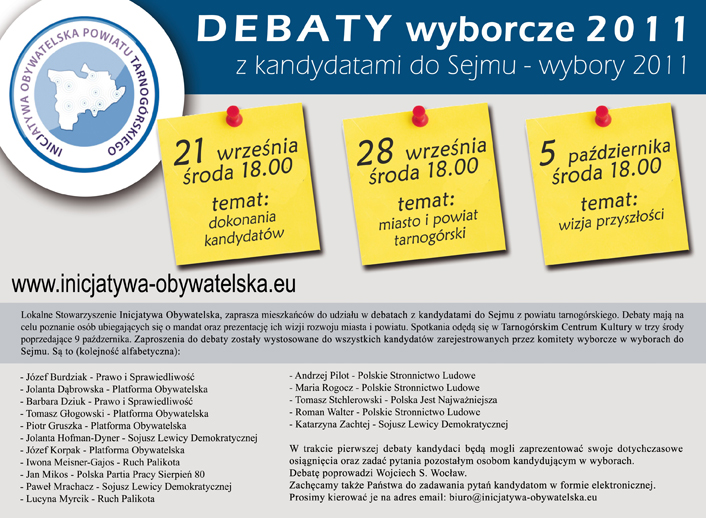 debaty wyborcze 2011